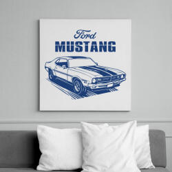printfashion Ford Mustang - Vászonkép - Fehér (18523936)