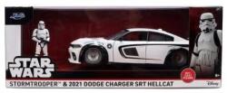 Simba Dickie Group Star Wars Stormtrooper Dodge Charger SRT Hellcat 1: 24 - Macheta Jada Toys (4006333105593) Figurina