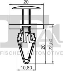 FA1 12-20007.25 - Clips, acoperire decorativa si protectie - Clips acoperire decorativa si protectie - FA1 - 12 - 20007.25 - FA1-12-20007.25 (FA1122000725)