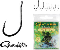 Gamakatsu G-Carp pop-up 1-es fekete bojlis szakállas horog 10 db/csomag