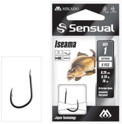 Mikado Sensual Iseama 2-es 0, 22 mm 70 cm szakállas előkötött horog 8 db/csomag