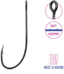 Delphin B! NEO X-barb Cheburashka 1-es szakállas ragadozóhalas horog 8 db/csomag