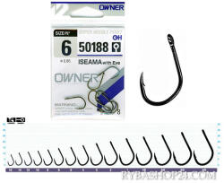Owner Hooks Iseama WE 50188 1-es füles szakállas horog
