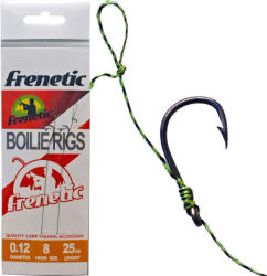 Frenetic Nádsziget füllel 0, 12 mm zsinór 25 cm 8-as fekete előkötött horog