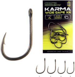 Carp Academy Karma Wide Gape XR 4-es fekete bojlis szakállas horog 10 db/csomag