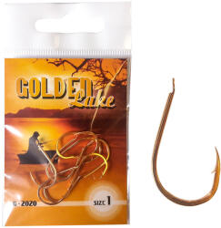  Golden Lake 2020 pontyozó arany 1-es lapkás horog