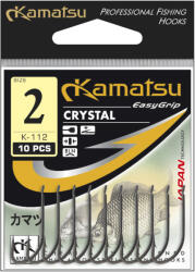 Kamatsu crystal fekete nikkel 12-es lapkás horog