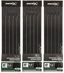 Matrix X3 Power Carp Edge 12-es 0, 2 mm 15 cm előkötött horog