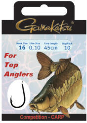 Gamakatsu BKS-3310B 8-as 45 cm bronz szakállas előkötött horog 10 db/csomag