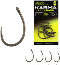 Carp Academy Karma Fat Crank 2-es fekete bojlis szakállas horog 10 db/csomag