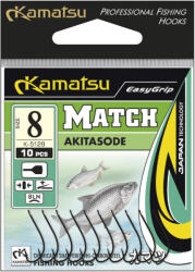 Kamatsu akitasode match fekete nikkel 8-as lapkás horog