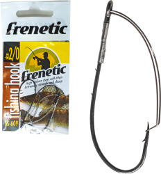 Frenetic FS609 fekete nikkel bokorugró akadásmentes 1/0-s ragadozóhalas horog 4 db/csomag