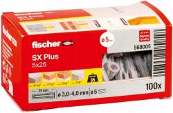 Fischer Sx Plus támcsap 5x25 100 db nylon téglabetonhoz (568005)