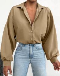 Shein Bézs Bő Ujjú Ing PK01__S