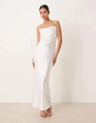 Pretty Lavish Fehér Vállpántos Maxi Ruha B23__S