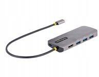 StarTech Usb C többportos adapter, 4K 60 Hz Hdmi videó, 3 portos 5 Gbps Usb-a 3