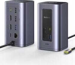 Baseus Usb-c dokkoló állomás 12 az 1-ben Dual 4K Hdmi 10Gbps 100W Pd Ethernet (B00568103813-00)