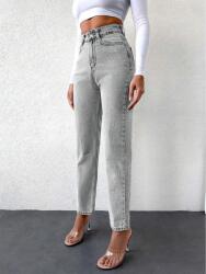 Shein Szürke Farmer Nadrág Magas Derekú S06__XS