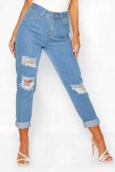 Boohoo Farmer Nadrág Magas Derekú Ripped Ygj B20__XXS