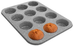 ORION Muffin sütőforma 12 db-os gránit szénacél 35x26, 5 cm (8592381144050)