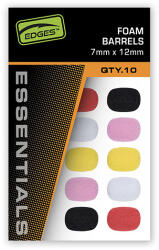  Fox Edges 7 × 12 mm Foam Barrels - Mixed Colour