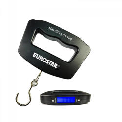 Eurostar Elektromos Mérleg 10 g 2*AAA 50 kg horgászmérleg