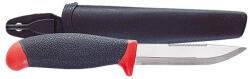  Jaxon 22 cm fekete-piros fogazott pengehátú horgászkés
