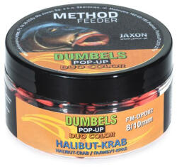  Jaxon Dumbels Duo Color Method Feeder Halibut Crab (halibut-rák) 8/10 mm 30 g pop-up csali