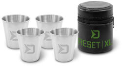  Delphin Reset XL 4v1 Rozsdamentes acél pálinkáspohár készlet 4 × 70 ml