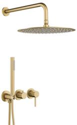 Armatura Moza Brushed Light Gold set cadă și duș ascuns cu duș de ploaie auriu 5039-511-39 (503951139)