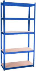AGA Polc, fém, 5 polcos, 180×90×40 cm, kék (MR4600-Blue)