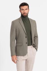 OMBRE OMBRE, Normál szabású kabát fedőzsebekkel, Spranghel zöld, M (OM-BLZB-0135-OLIVE-M)