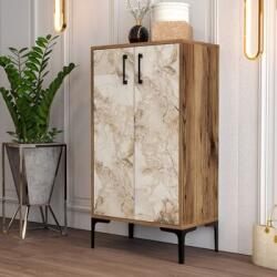 Hanah Home Dulap pantofi Prag, nuc, marmura alba (845HCT4111) Pantofar