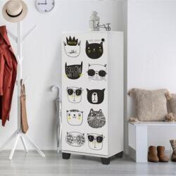 Hanah Home Dulap pantofi Filinta Cats, Alb (869VEL6508) Pantofar