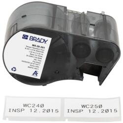 Brady M5-20-351 / 170857, 25.40 mm, Vinil, imprimare neagră / fundal alb (170857)