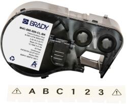 Brady M4C-500-595-CL-BK / 170814, 12.70 mm x 6.10 m, Vinil, imprimare neagră / fundal transparent (170814)