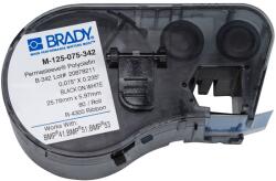 Brady M-125-075-342 / 131611, manșoane de marcare a firelor PermaSleeve pentru imprimantă de etichete, 19.05 mm x 6.00 mm (M4-125-075-342)