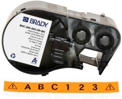 Brady M4-83-499-OR-BK / 170804, 12.70 mm, Nailon, imprimare neagră / fundal portocaliu (170804)