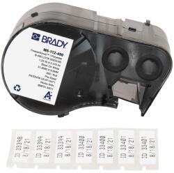 Brady M5-112-490 / 170889, 31.75 mm, Poliester, imprimare neagră / fundal alb (170889)