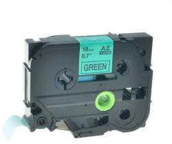 Compatibil Banda compatibila Brother TZe-V741, 18mm x 5, 5m, text negru / fundal verde, vinil (TZe-V741)