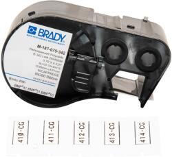 Brady M4-187-075-342 / 170719, 19.05 mm x 8.51 mm, Poliolefină, imprimare neagră / fundal alb (170719)