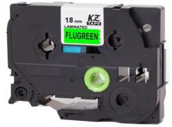 Compatibil Banda compatibila Brother TZ-D41/TZe-D41, semnal 18mm x 8m, text negru/fundal verde (TZeD41)