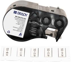 Brady M4-250-075-342 / 170720, 19.05 mm x 11.15 mm, Poliolefină, imprimare neagră / fundal alb (170720)