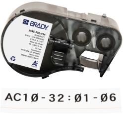 Brady M4C-750-414 / 170729, 19.05 mm x 3.66 m, Poliester, imprimare neagră / fundal alb (170729)