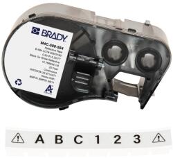 Brady M4C-500-584 / 170809, 12.70 mm x 6.10 m, Plastic, imprimare neagră / fundal alb (170809)