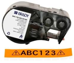 Brady M4C-750-595-OR-BK / 170828, 19.05 mm x 7.62 m, Vinil, imprimare neagră / fundal portocaliu (170828)