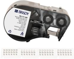 Brady M4-131-498 / 170788, 25.40 mm, Vinil, imprimare neagră / fundal alb (170788)