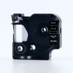 Compatibil Banda compatibila Dymo 45811, 19mm x 7m, text alb / fundal negru (45811)