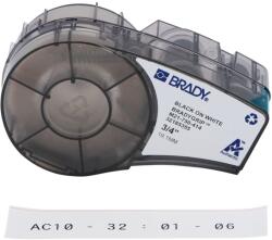 Brady M21-750-414 / 151516, 19.05 mm x 3.048 m, Poliester, imprimare neagră / fundal alb (151516)