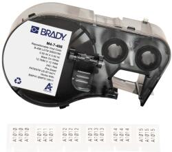 Brady M4-7-498 / 170787, 12.70 mm, Vinil, imprimare neagră / fundal alb (170787)